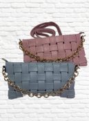 bolsa carteira trançada