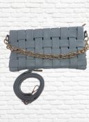 bolsa carteira trançada