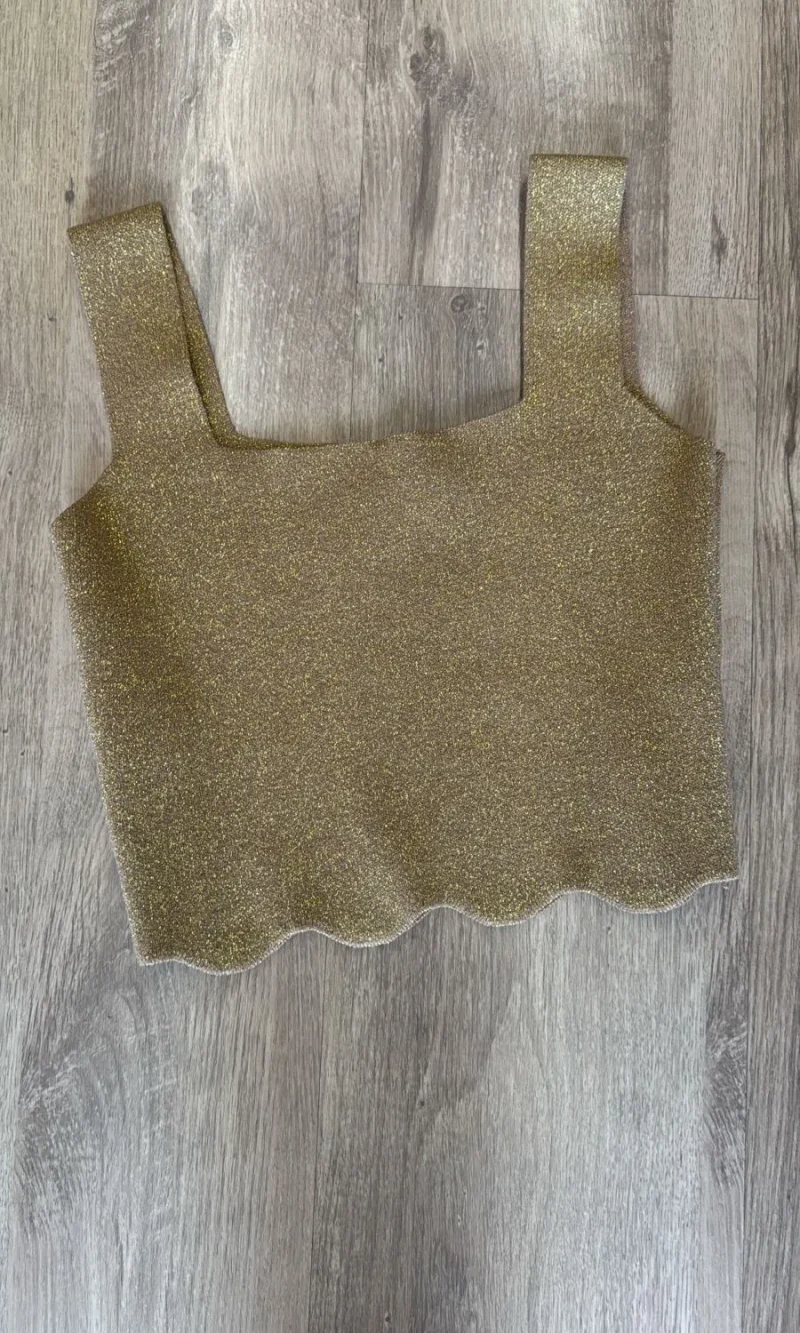 cropped modal dourado