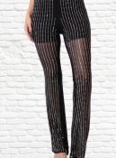 calça pantalona tule com brilho