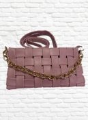 bolsa carteira trançada