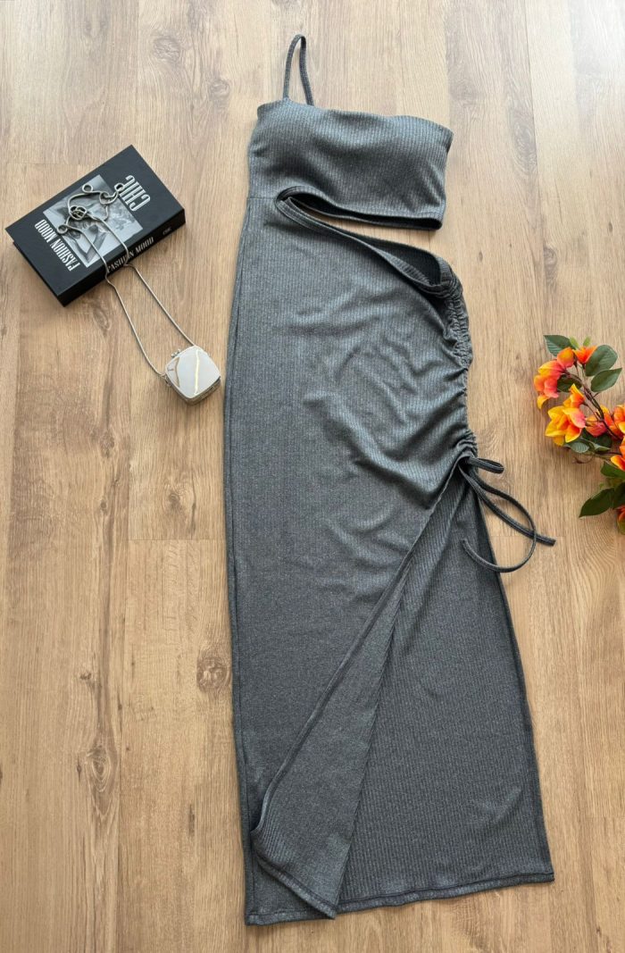 vestido canelado vestido canelado