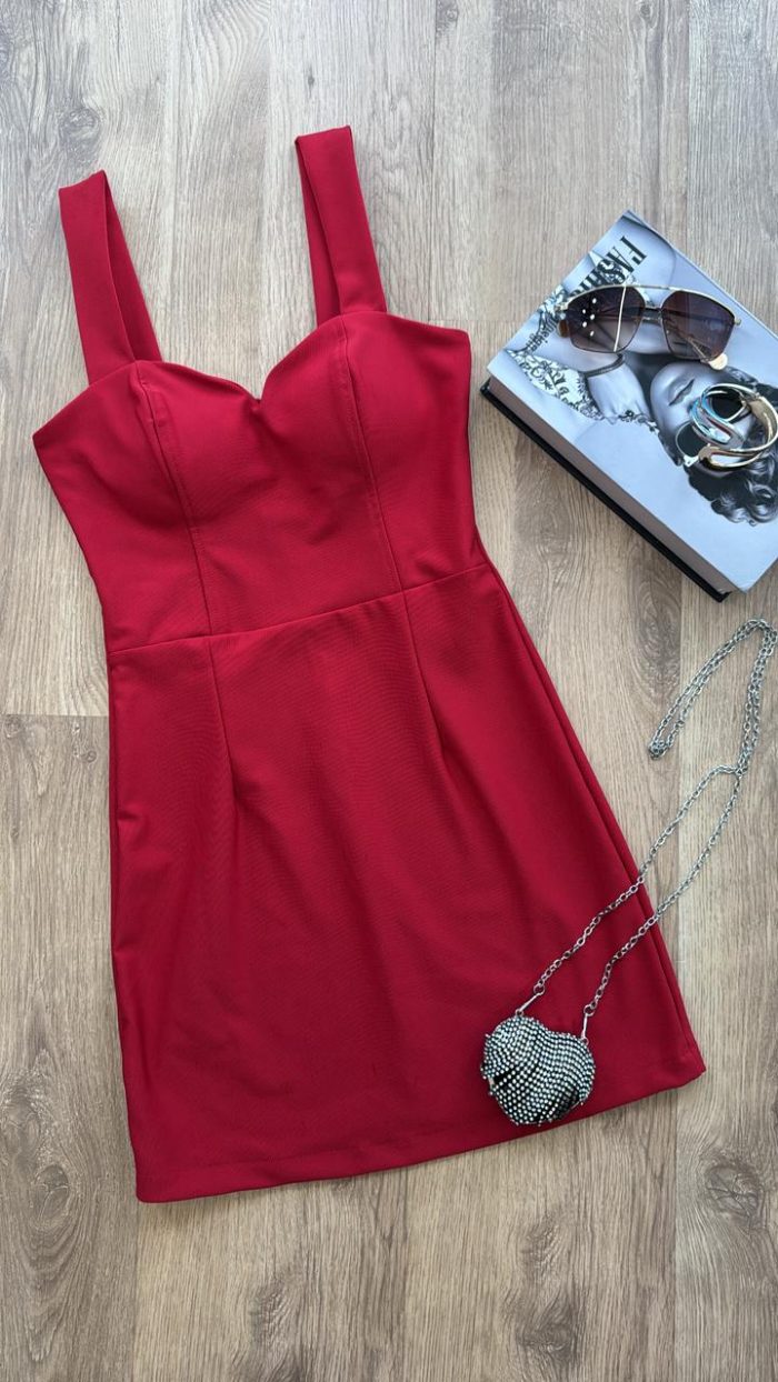 vestido montaria vermelho