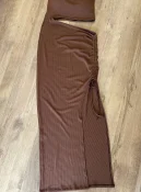 vestido canelado