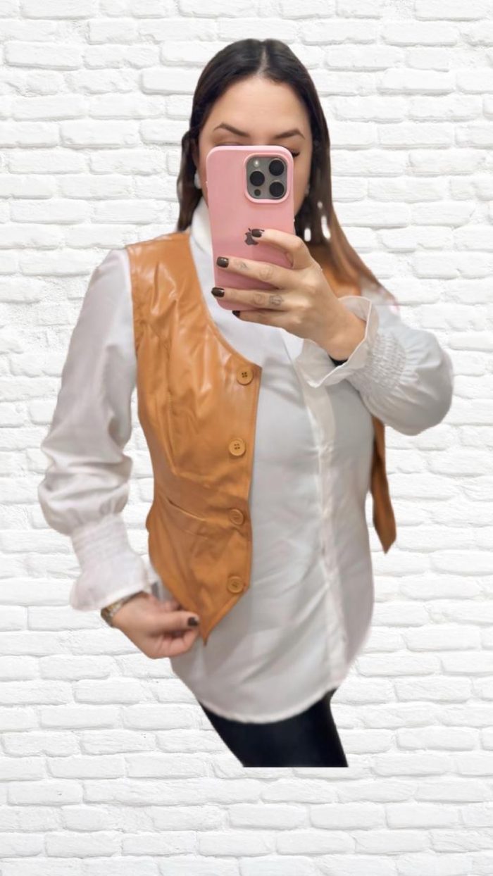 colete couro colete couro