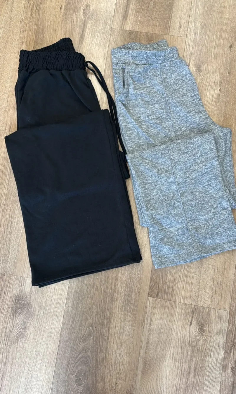 calça pantalona moletinho