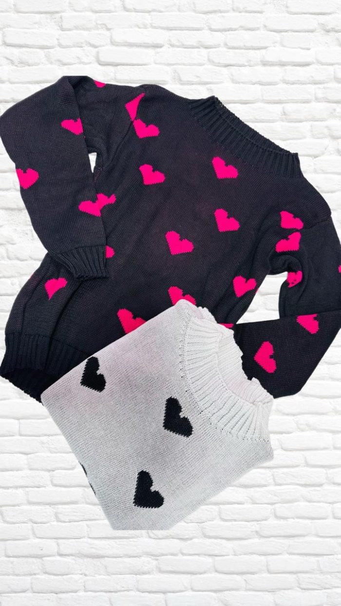 suéter coração