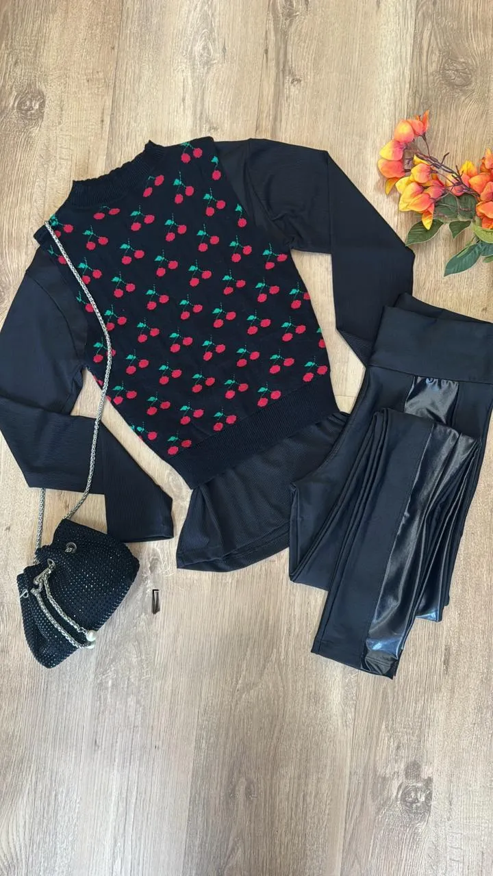 calça cire peluciada