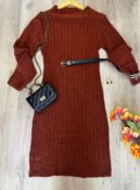 vestido modal mousse caramelo, Único