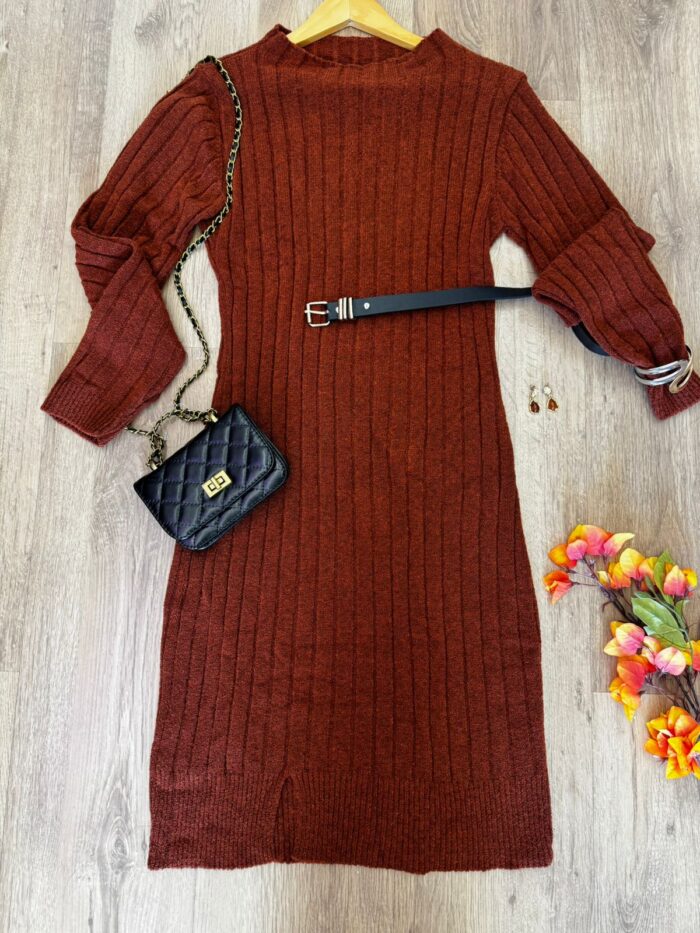 vestido modal mousse caramelo, Único vestido modal mousse caramelo, Único