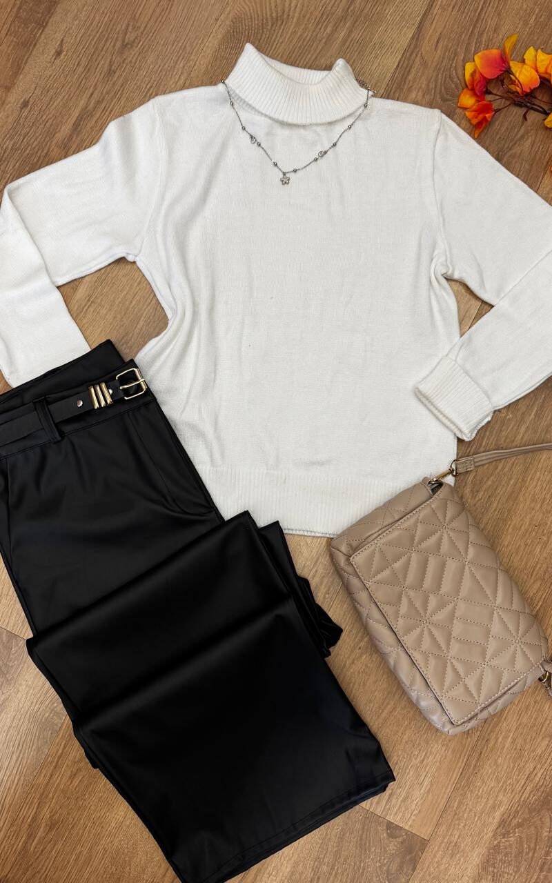 blusa básica gola alta