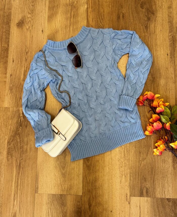 blusa modal comfort azul