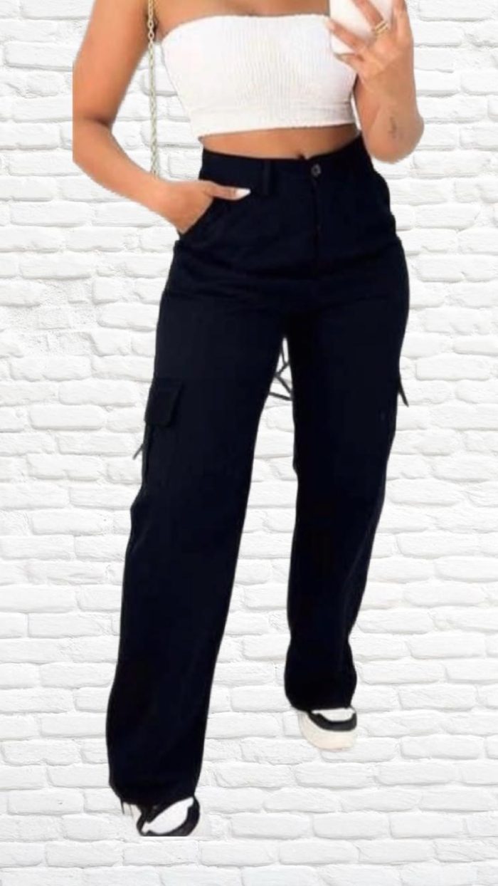 calça sarja cargo calça sarja cargo