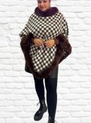 poncho pied de poule