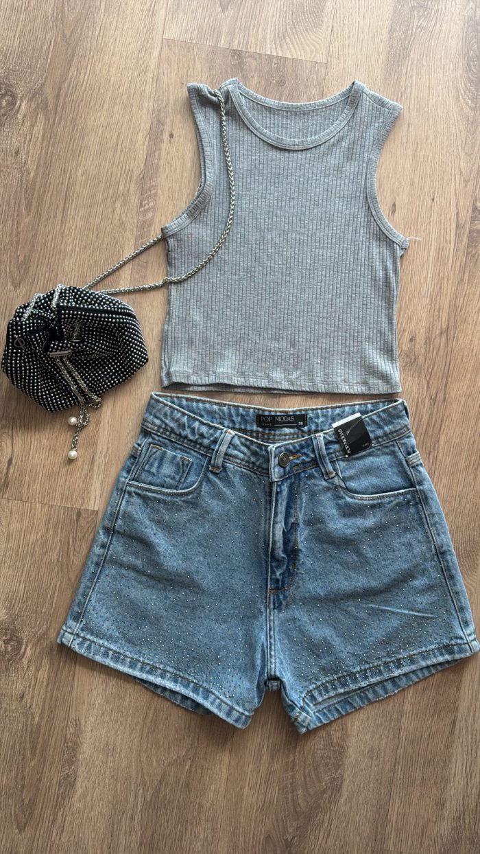 shorts jeans pop strass shorts jeans pop strass