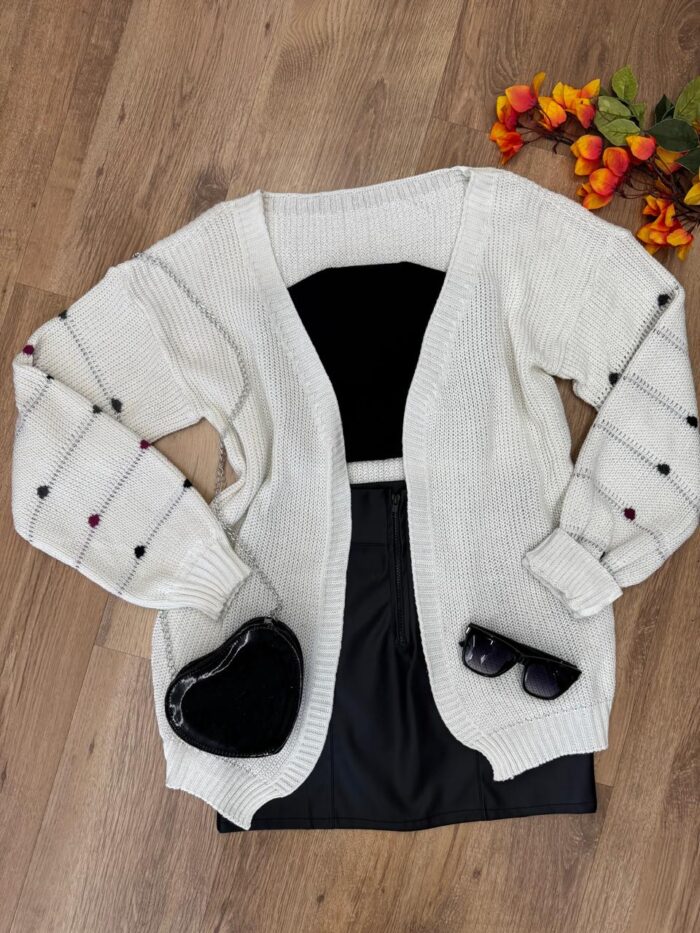 cardigã manga bufante cardigã manga bufante