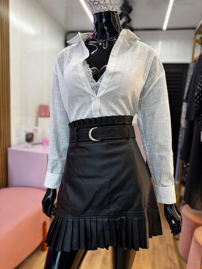 short saia plissada short saia plissada