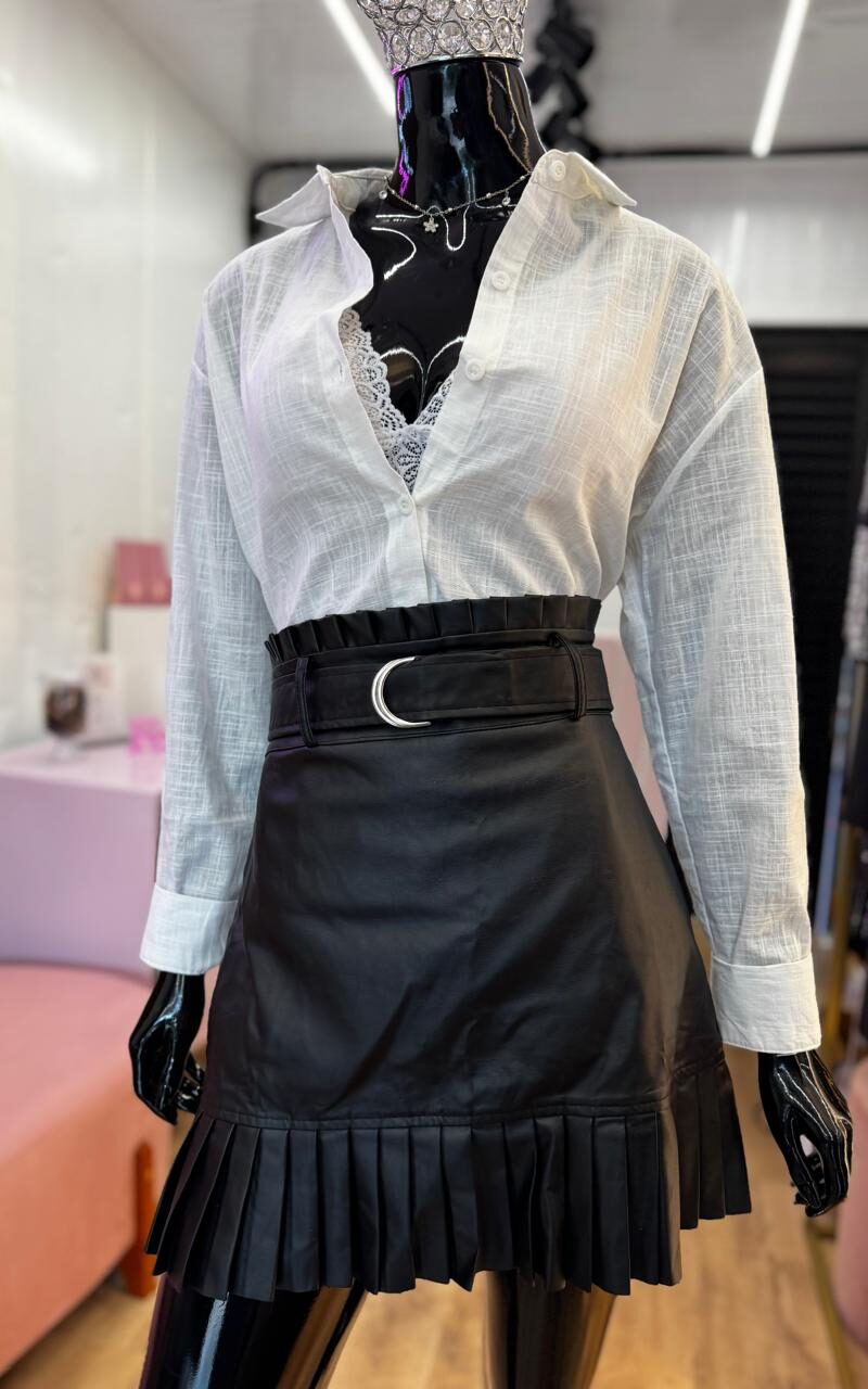 short saia plissada short saia plissada